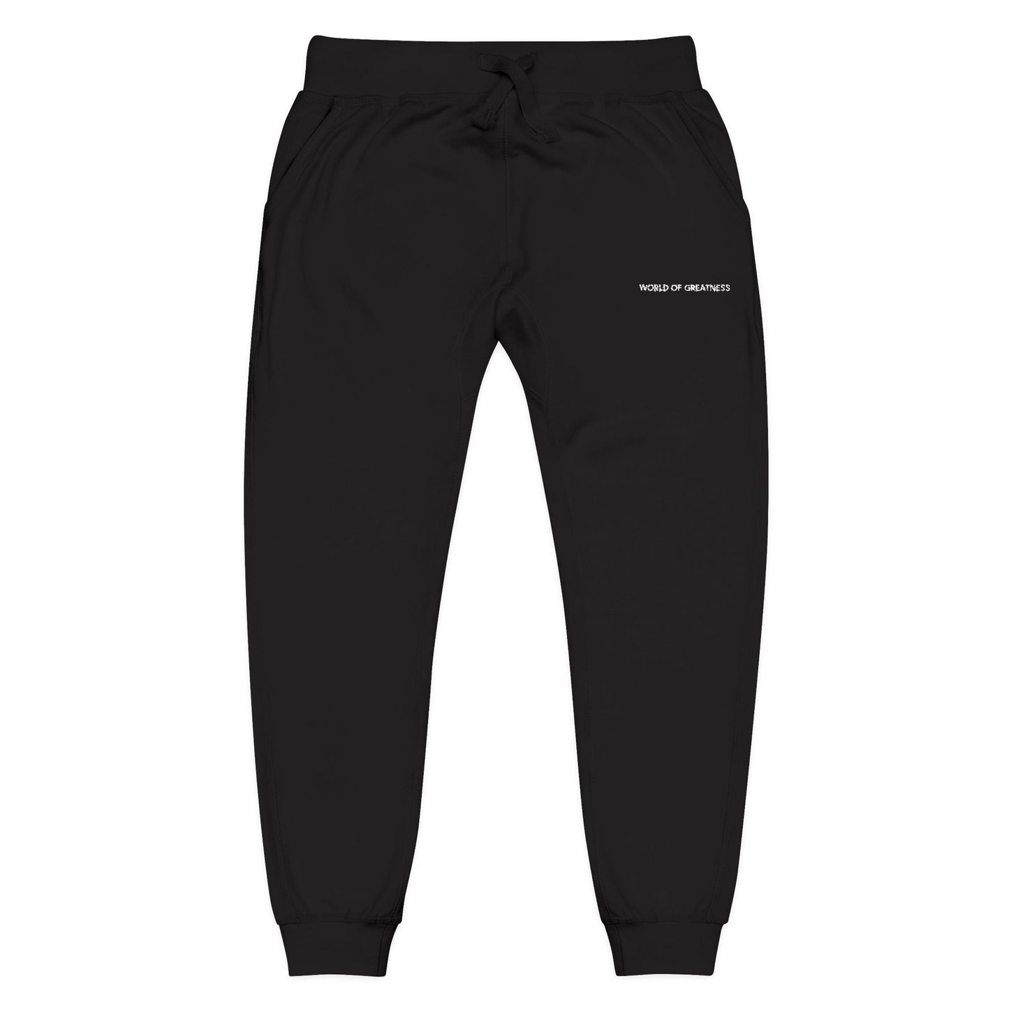 Embroidered Fleece Sweatpants — Elevated Everyday Comfort