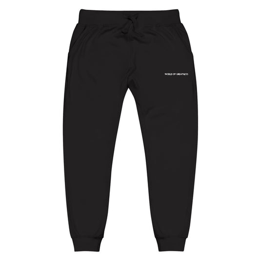 Embroidered Fleece Sweatpants — Elevated Everyday Comfort