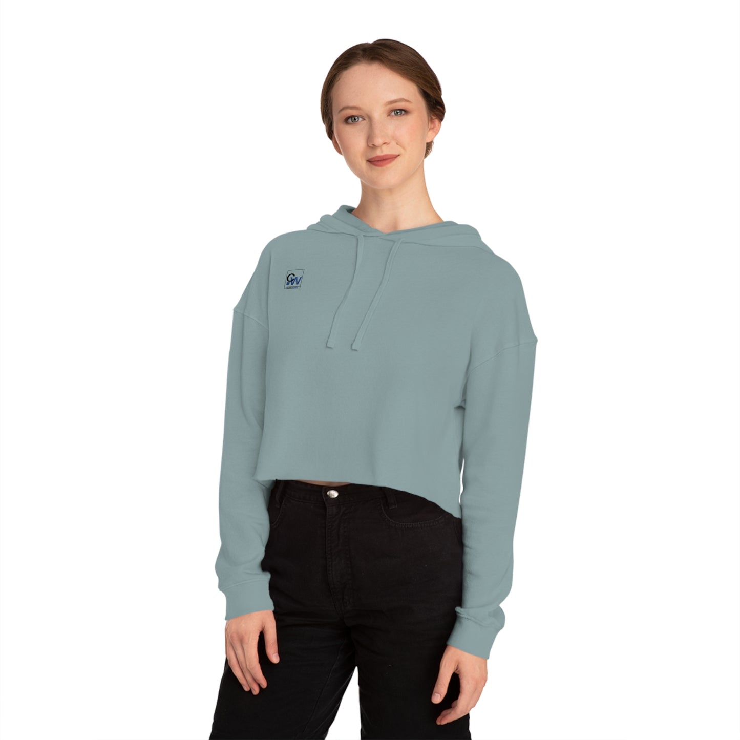 Cropped Hooded Sweatshirt — Women's Lightweight Cozy Crop Top
