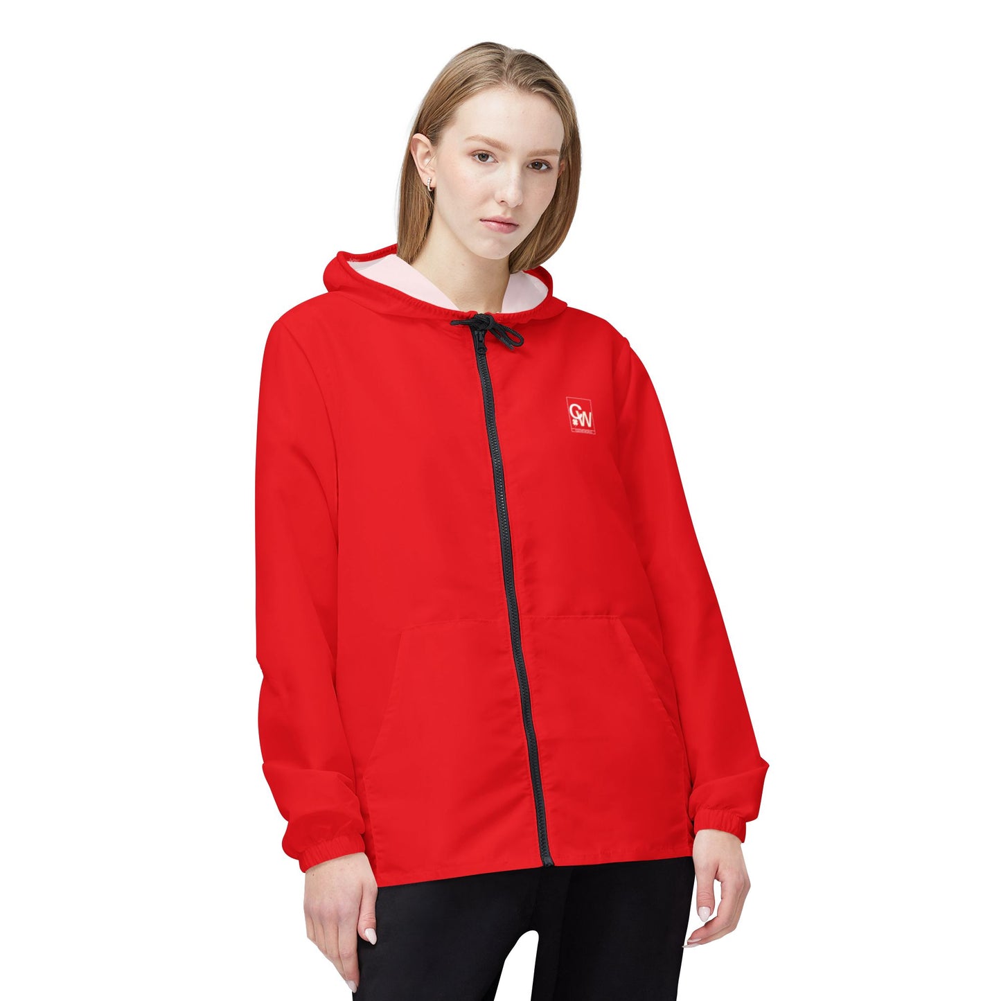 Windbreaker Jacket — Lightweight All-Over Print Windbreaker: Sleek Wind-Blocking Style