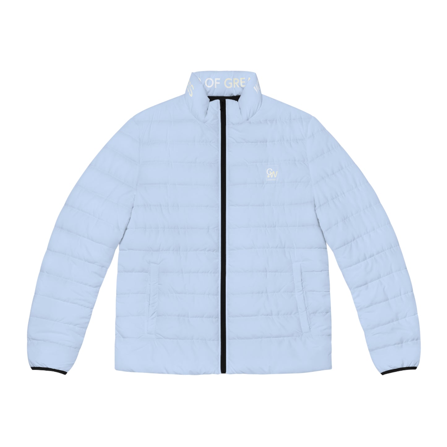 Men's Puffer Jacket — Lightweight Warmth, Bold All-Over Print