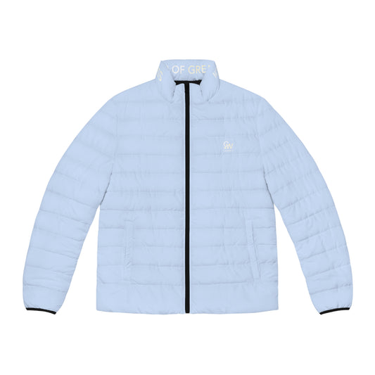 Men's Puffer Jacket — Lightweight Warmth, Bold All-Over Print