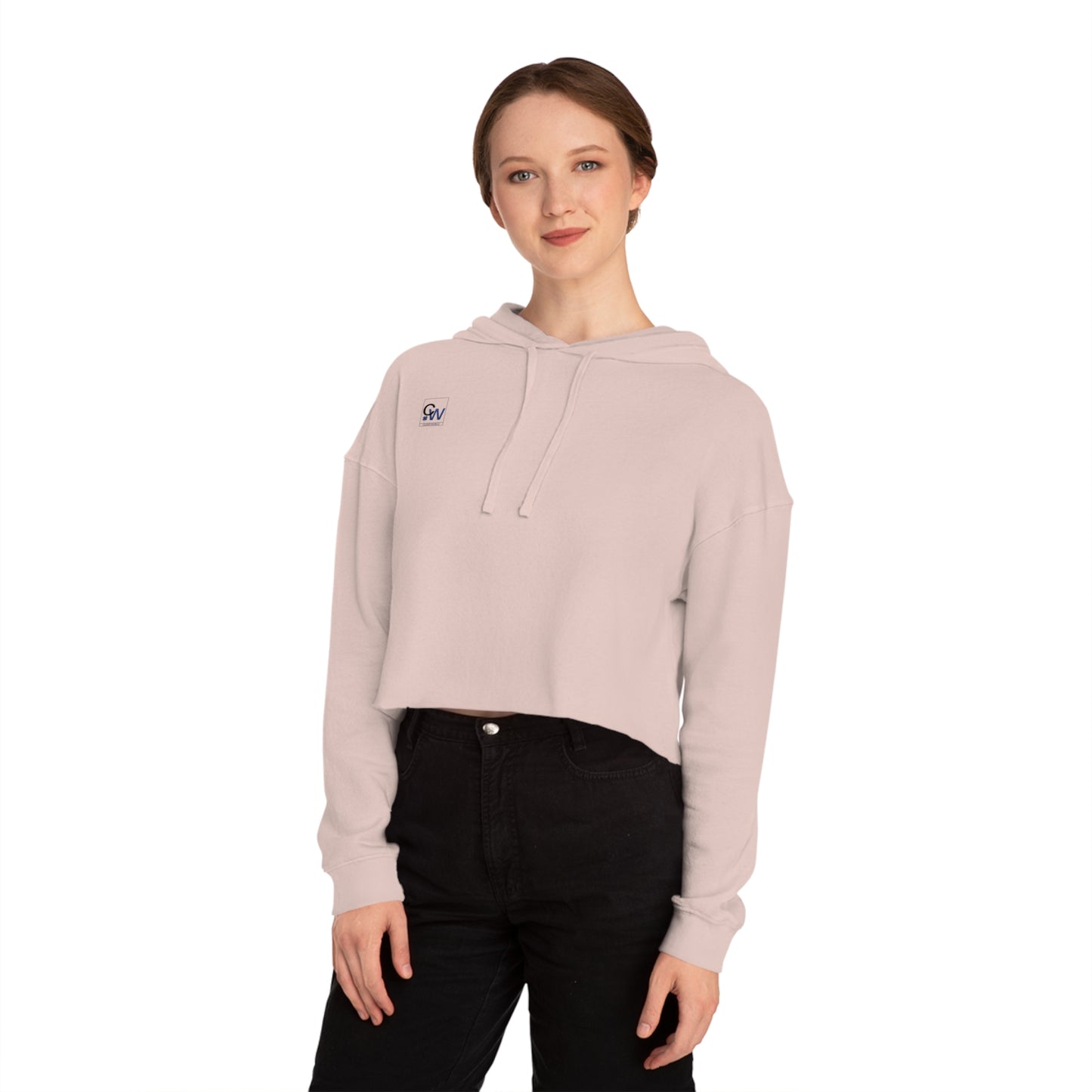 Cropped Hooded Sweatshirt — Women's Lightweight Cozy Crop Top