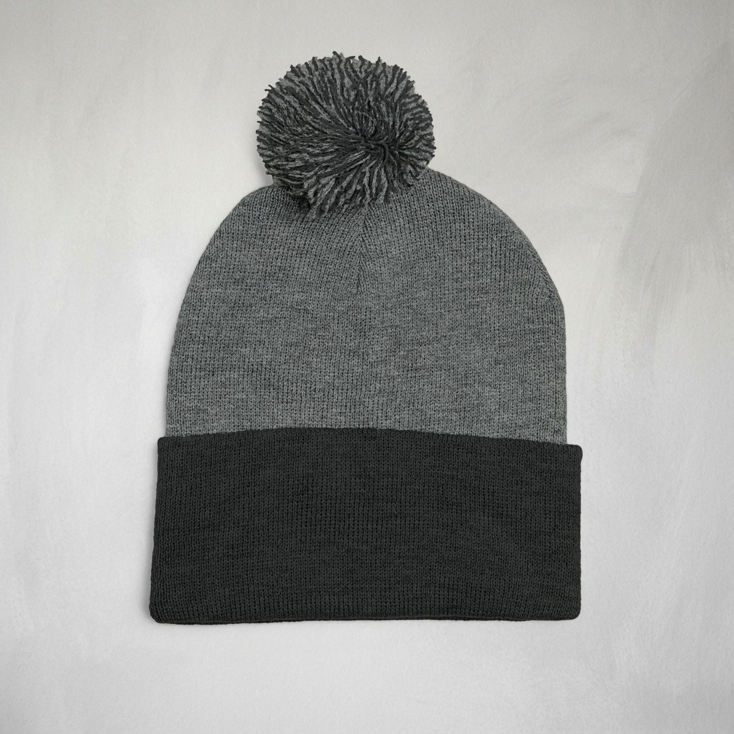 Embroidered Pom-Pom Knit Cap — Cozy Winter Beanie