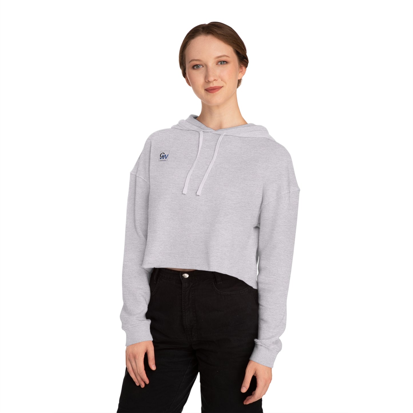 Cropped Hooded Sweatshirt — Women's Lightweight Cozy Crop Top