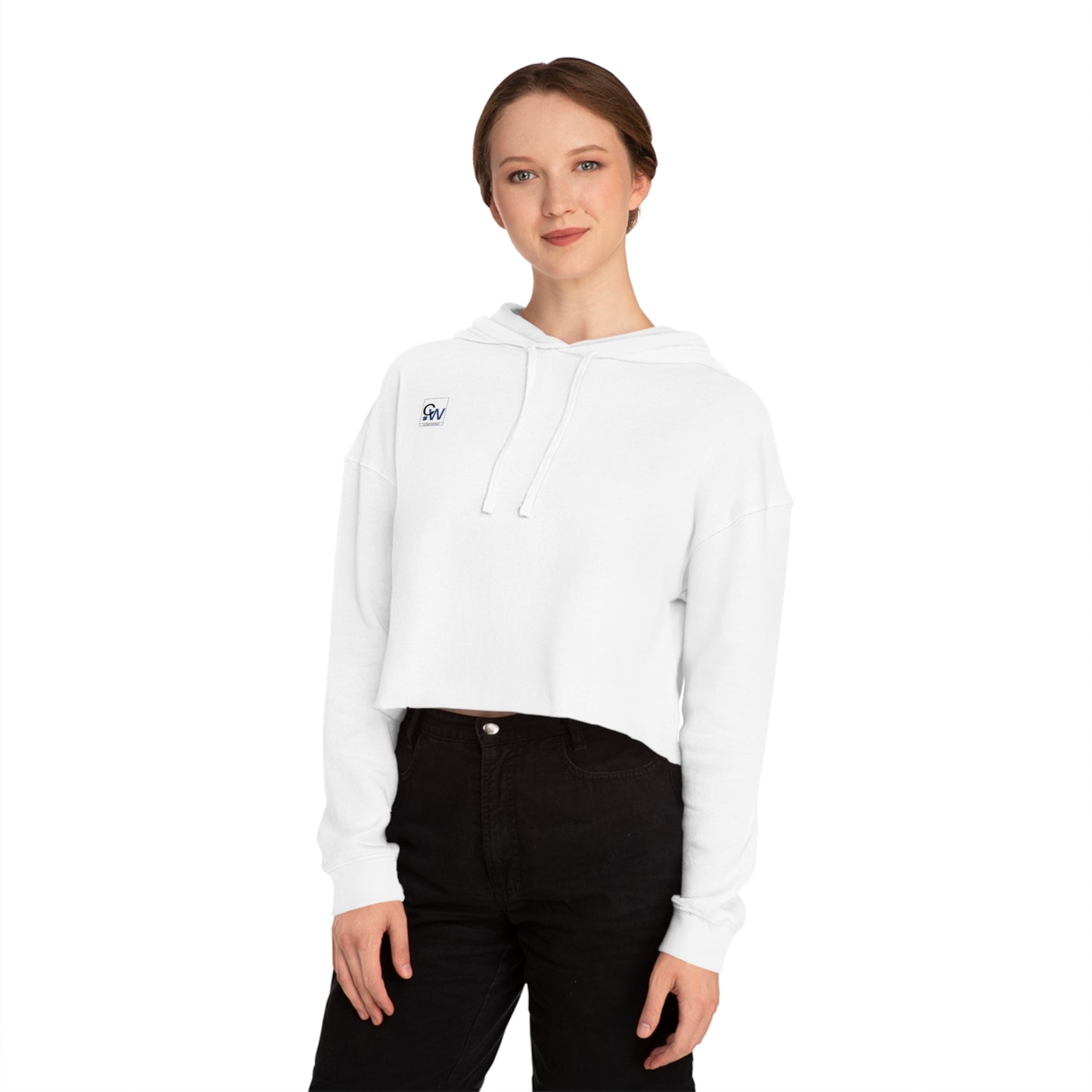 Cropped Hooded Sweatshirt — Women's Lightweight Cozy Crop Top